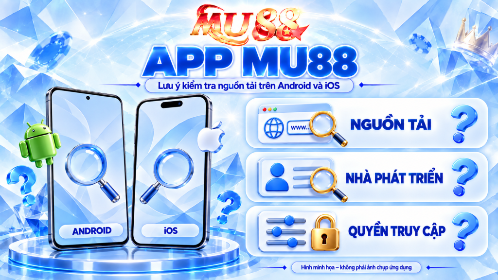 App MU88 – Lưu ý kiểm tra nguồn tải trên Android và iOS