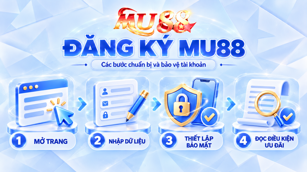 Đăng ký MU88 – Các bước chuẩn bị và bảo vệ tài khoản